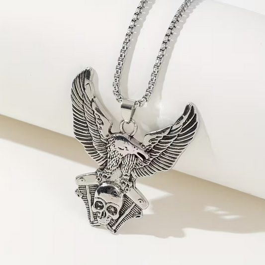 NEW Eagle Street Motorcycle Eagle Pendant W/ Necklace0