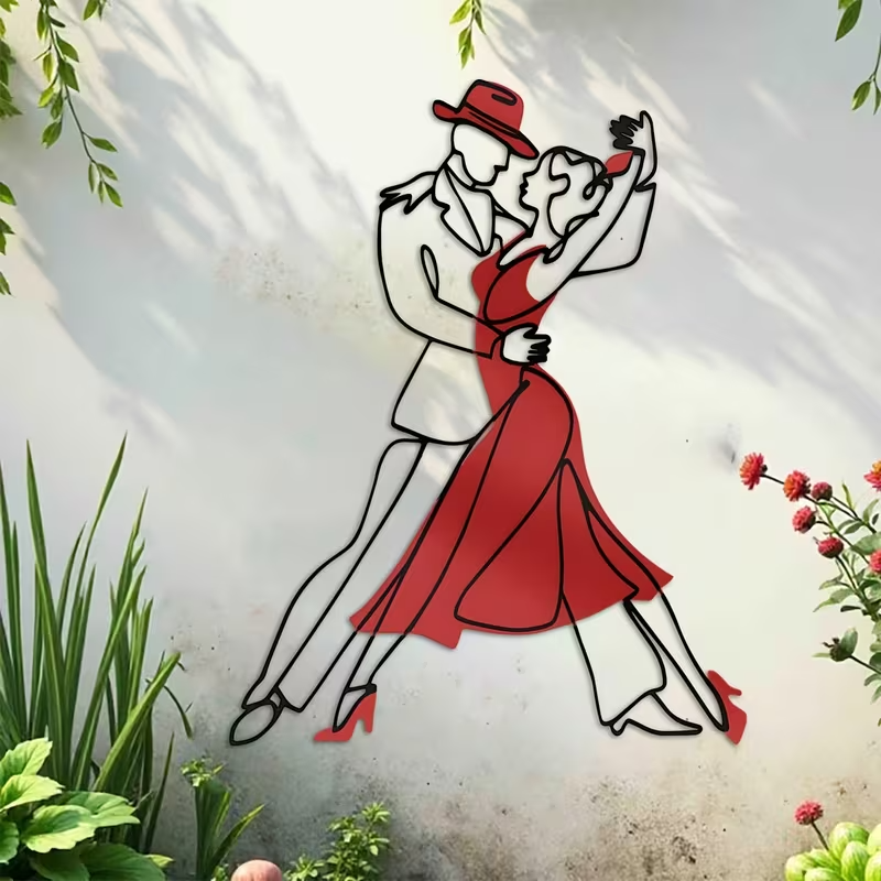 NEW Dancing Couple Acrylic Wall Silhouette7