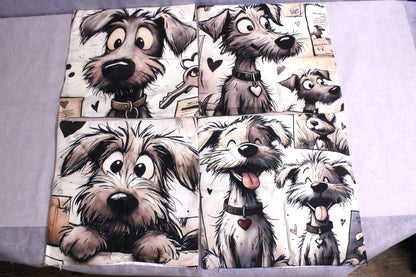 NEW 4pcs of Cartoon Dog Pattern Pillow Covers ( Set of 4 )1
