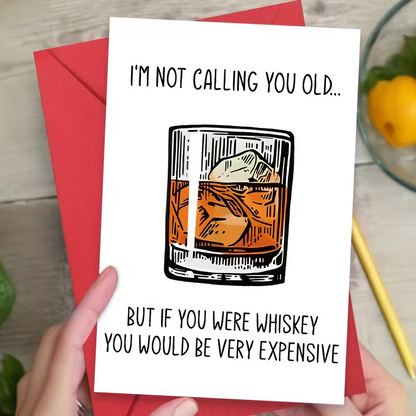 NEW"Whiskey Themed Humorous Greeting Card, FREE SHIPPING3