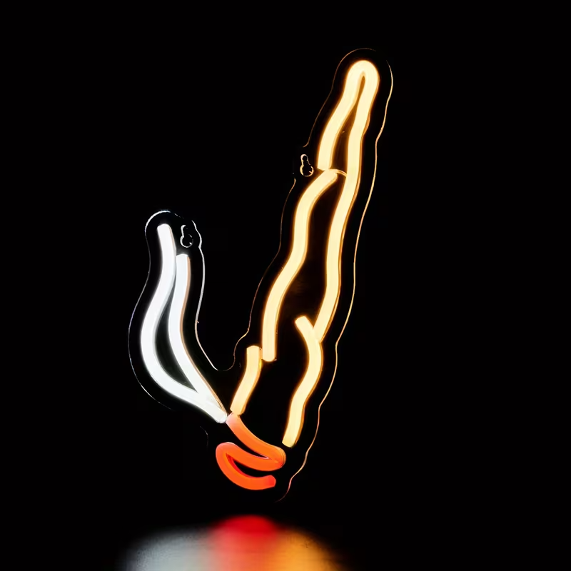 NEW  Smoke Shape LED Neon Light0
