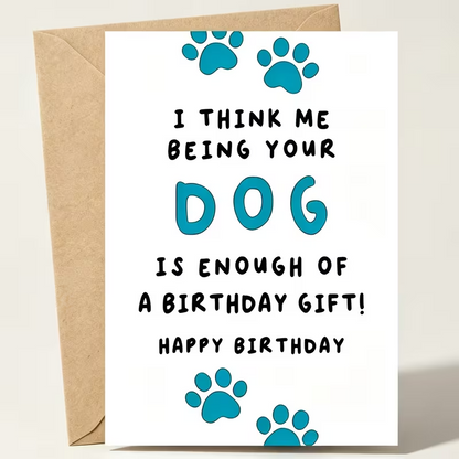 NEW Funny Happy Birthday Cards from Dogs to Moms And Dads0