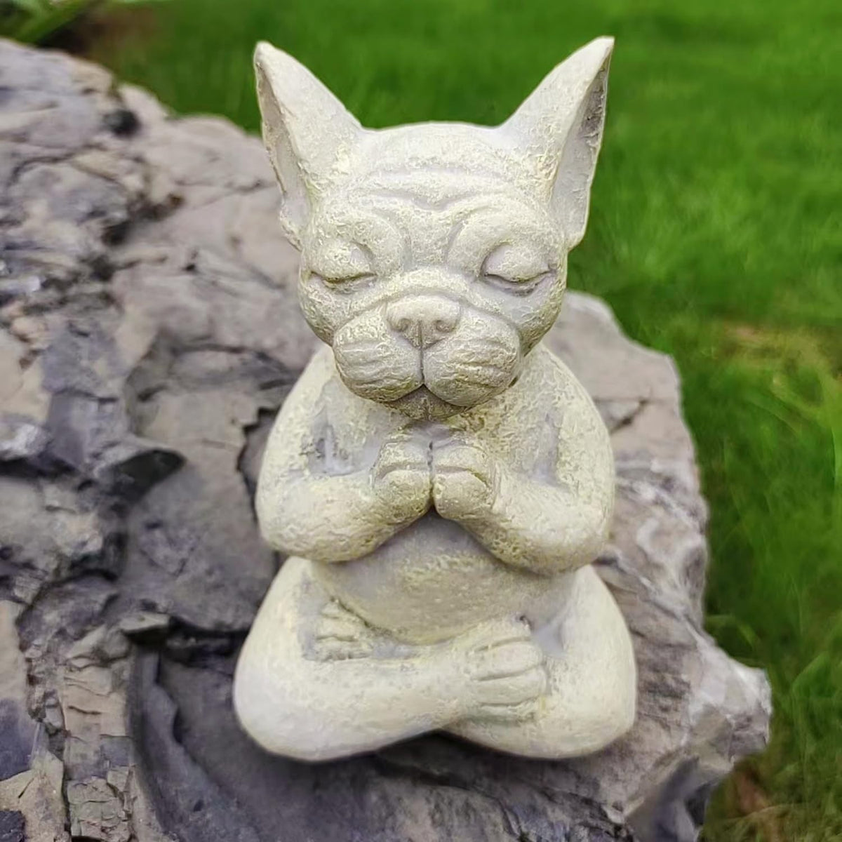 NEW Meditating French Bulldog Figurine Zen ,Yoga,  Buddha Statue4