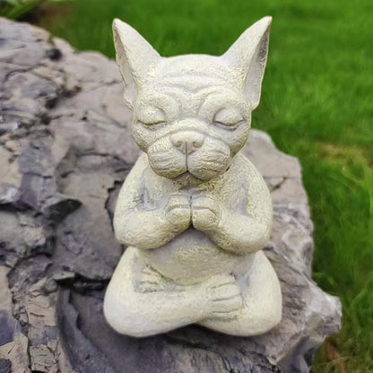 NEW Meditating French Bulldog Figurine Zen ,Yoga,  Buddha Statue4