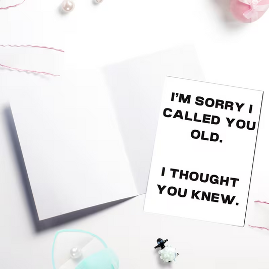 NEW Multifunctional Greeting Card " CALLED YOU OLD " FREE SHIPPING0