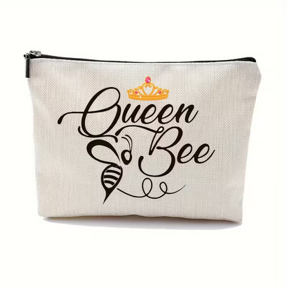 NEW Bumble Bee Make Up Bag or Multi Use  "Bee Happy" OR  "Queen Bee" Graphics2