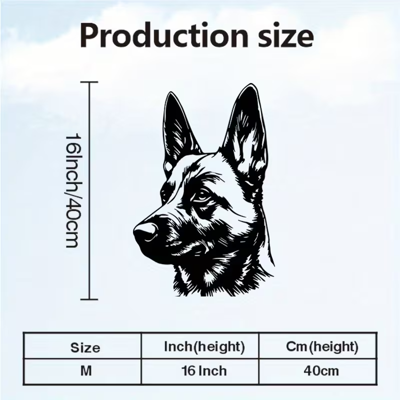 NEW Belgian Malinois Metal Silhouette Wall Art1