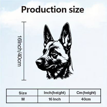 NEW Belgian Malinois Metal Silhouette Wall Art1