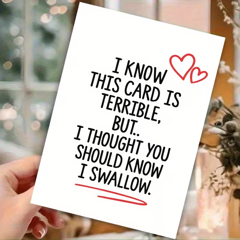 Adult Greeting Card, Any Occasion, Funny and Naughty Card W/Envelope2