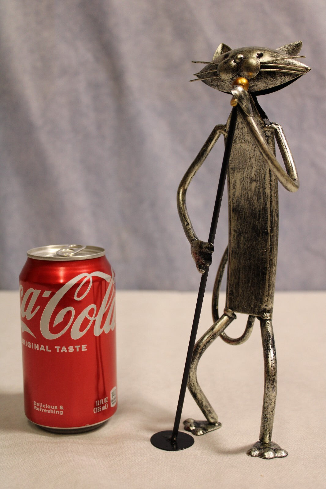 NEW Cat Metal Sculpture, Vocal Musical Instrument6