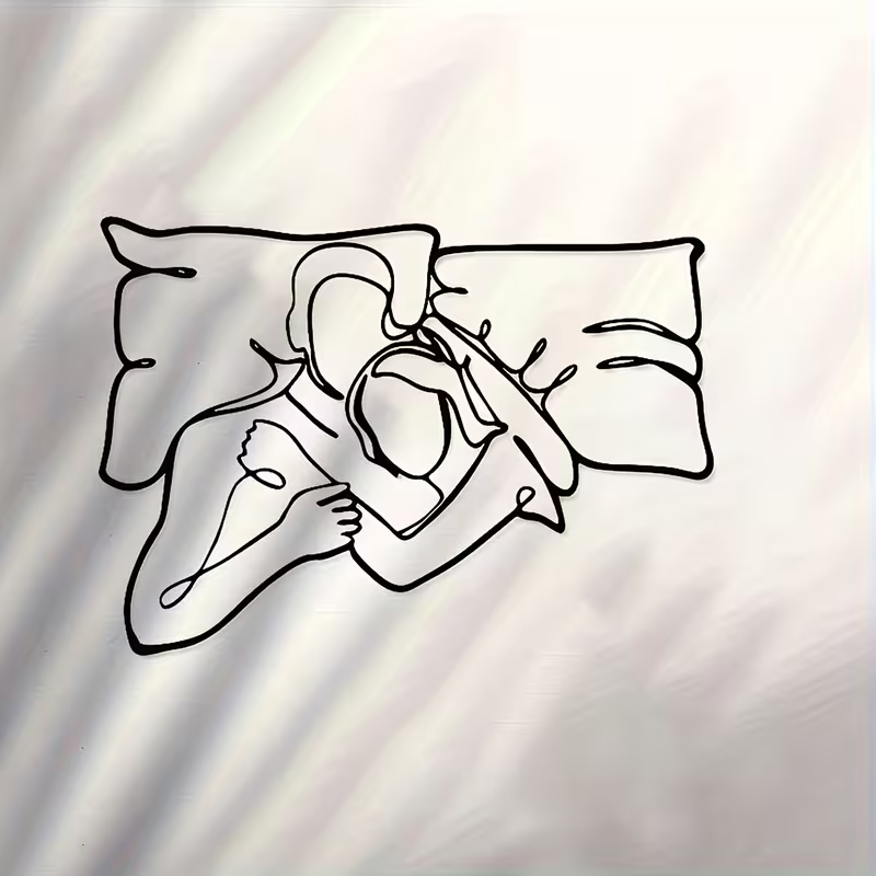 NEW  Loving Couple Minimalist  Metal Wall Silhouette2