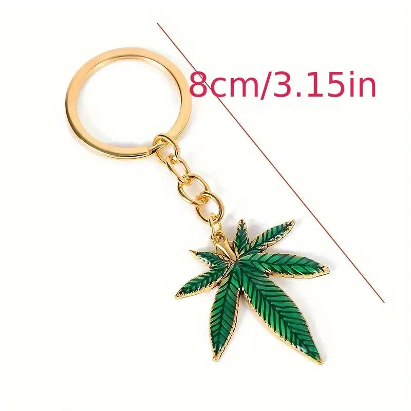 NEW Leaf Shape Keychain Seven-Leaf1