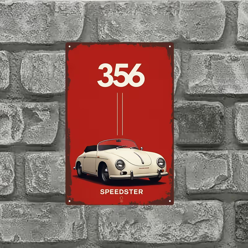 NEW Porsche Speedster Metal Sign1