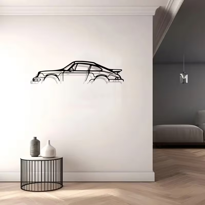 NEW Porsche Metal Silhouette3