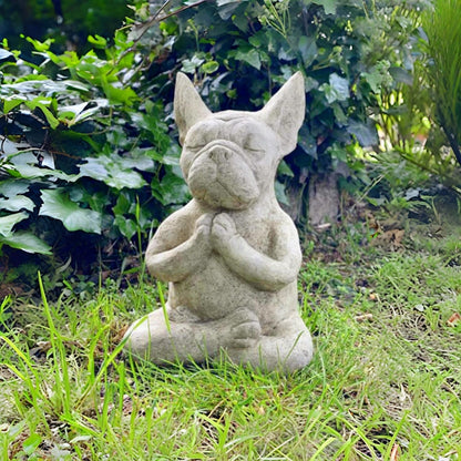NEW Meditating French Bulldog Figurine Zen ,Yoga,  Buddha Statue5