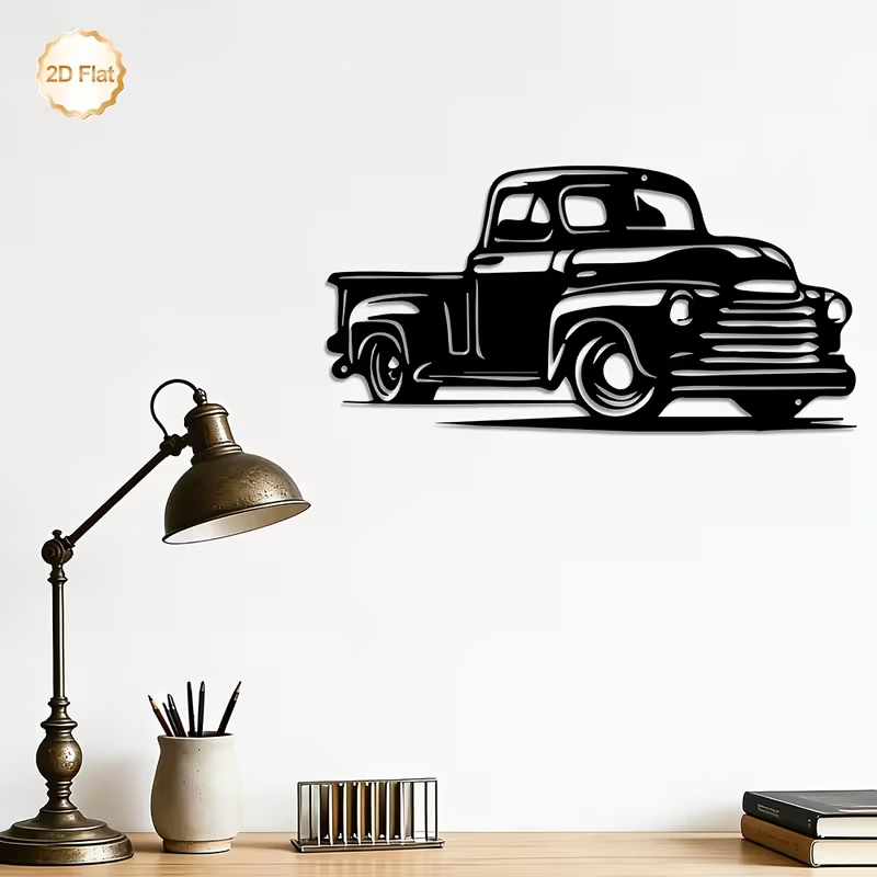 NEW Vintage CHEVY 1950'S PICK UP TRUCK METAL DIE CUT SILHOUETTE6