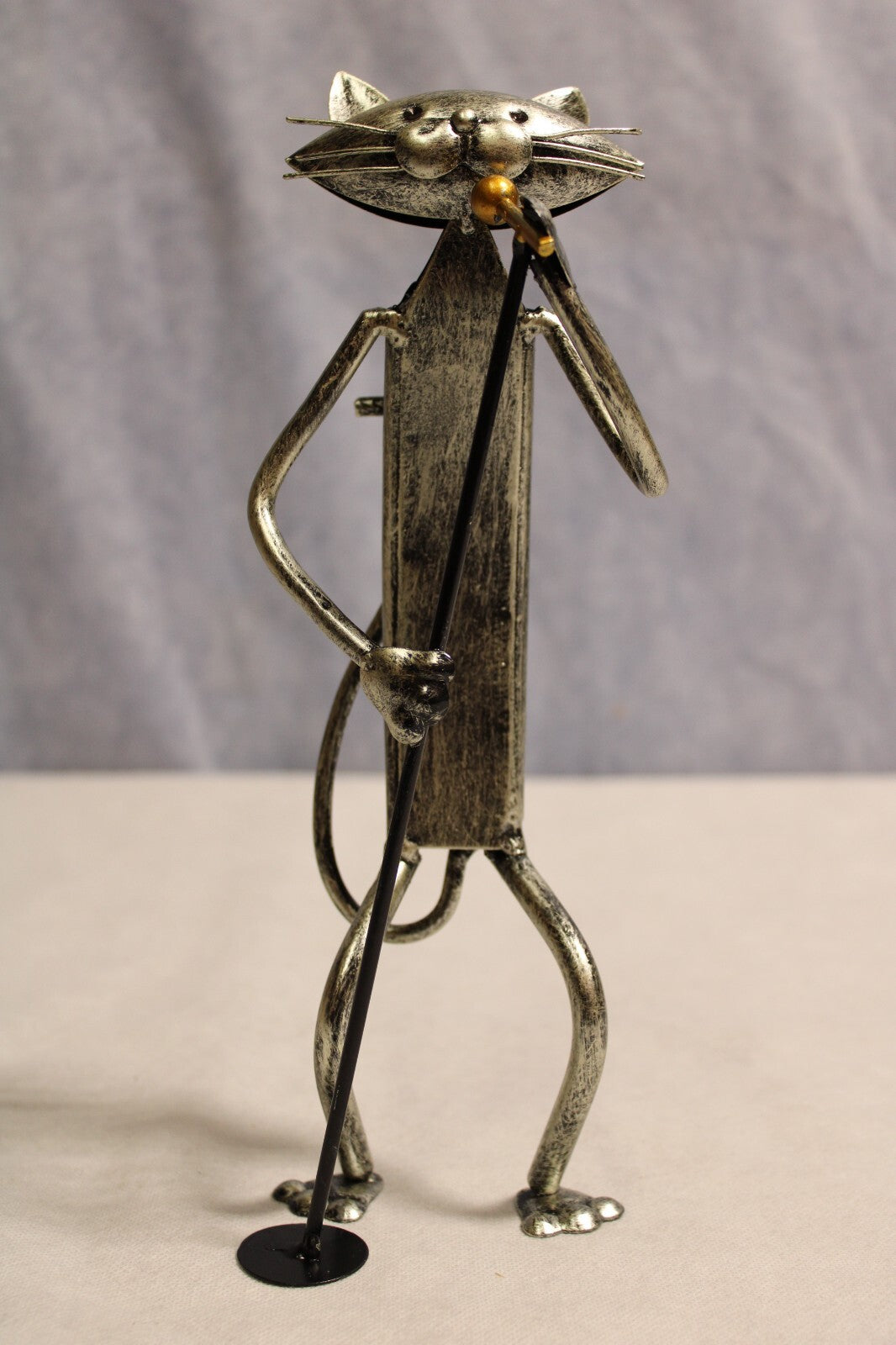 NEW Cat Metal Sculpture, Vocal Musical Instrument2