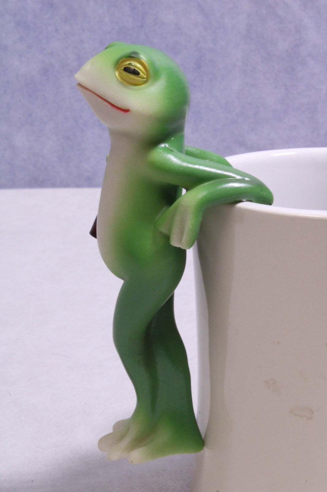 NEW Charming  Frog Holding Bottle Ornament4