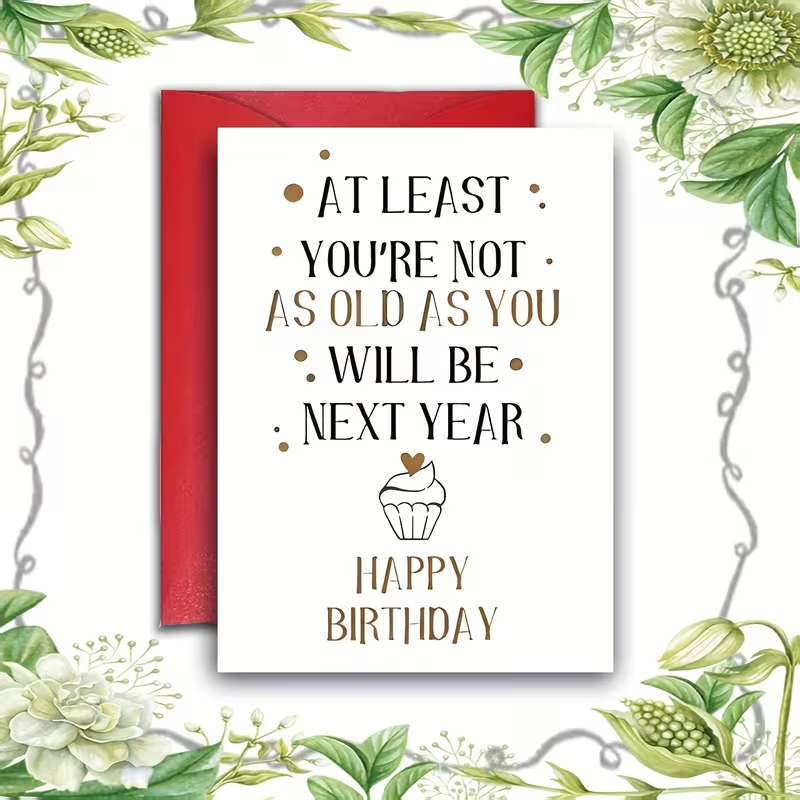 Amusing Birthday Card with Humorous Text4