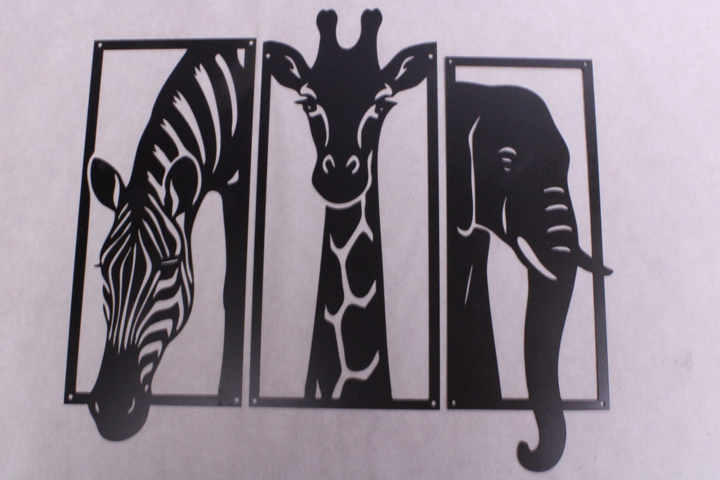 NEW Wildlife Jungle Theme Metal Art Sculptures (3 )1