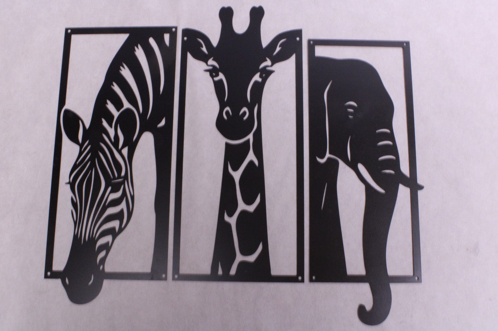 NEW Wildlife Jungle Theme Metal Art Sculptures (3 )1