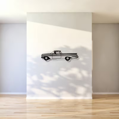 NEW 1959 CHEVROLET EL CAMINO METAL Silhouette Sculpture Wall Art0