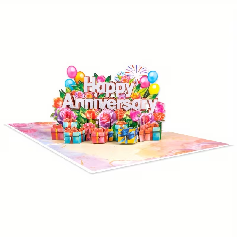NEW 3D Pop-Up Anniversary Greeting Card3