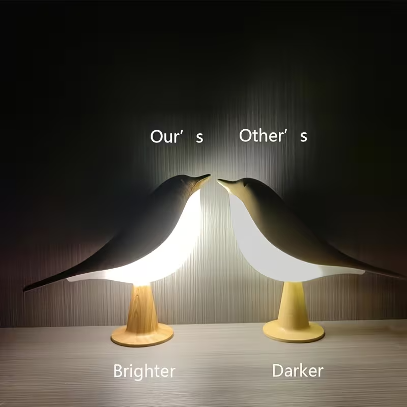 NEW Bird Desk Lamp, Small Table Lamp, Cordless  3 Touch Dimmable  Light3