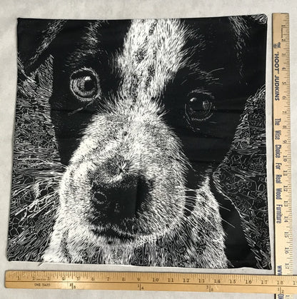 NEW Australian Cattle Dog Blue Heeler Pup  Pillow Cover (1)4