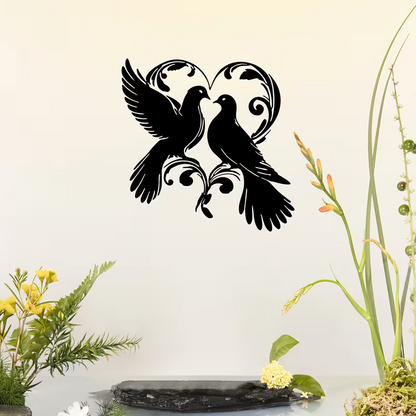 NEW Doves Metal Silhouette  Wall Sculpture9