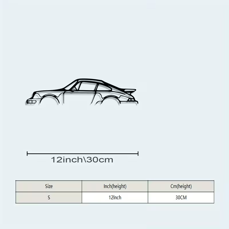 NEW Porsche Metal Silhouette1
