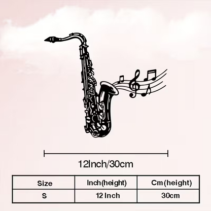 NEW Jazz Saxophone Wall Sculpture - Metal Saxophone Silhouette4