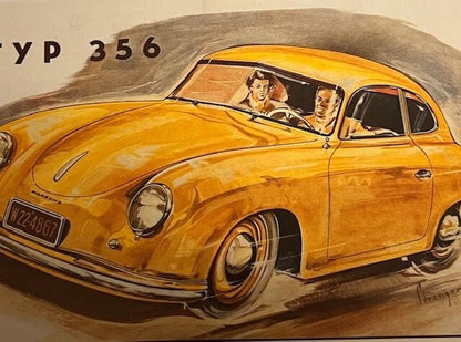 Vintage Porsche Factory Post Card1