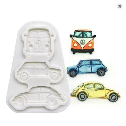 NEW Car Silicone Mold Chocolate Cookies Baking Tool0