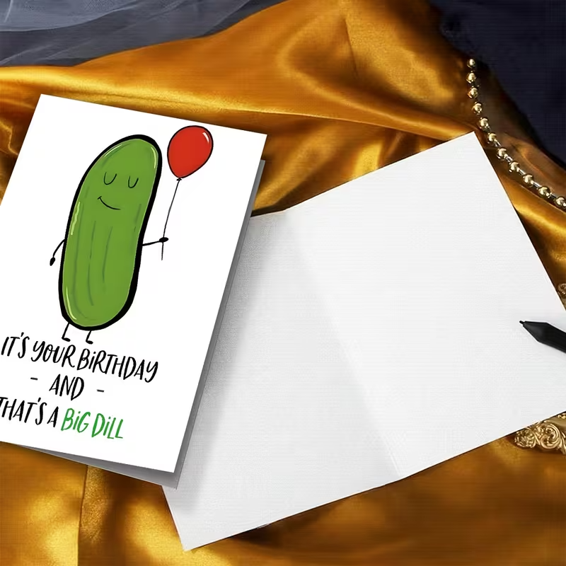 NEW Funny PICKLE Birthday Card  FREE SHIPPING8