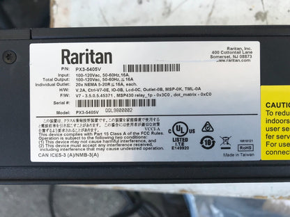 Raritan PX3-5545V 3-Phase 17.3kVA Intelligent 24-Outlet Rack PDU0