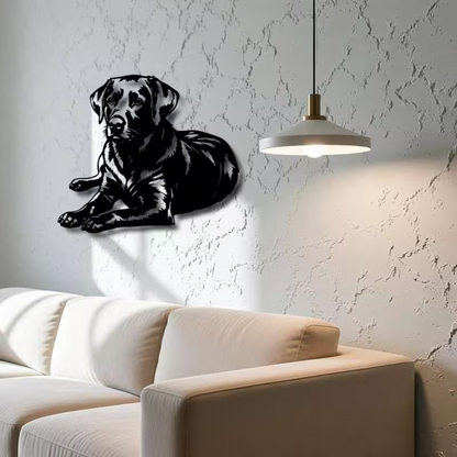 NEW Labrador Retriever Metal Silhouette Wall Art3