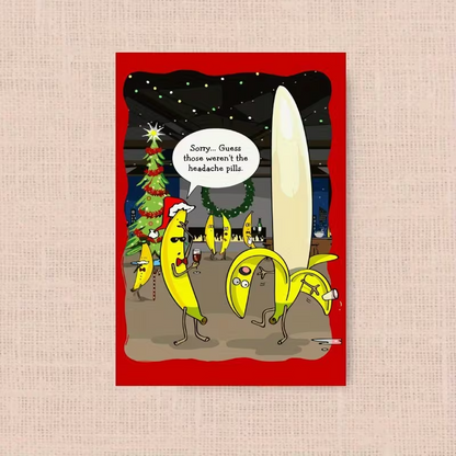 Funny Banana Peel Christmas Card2