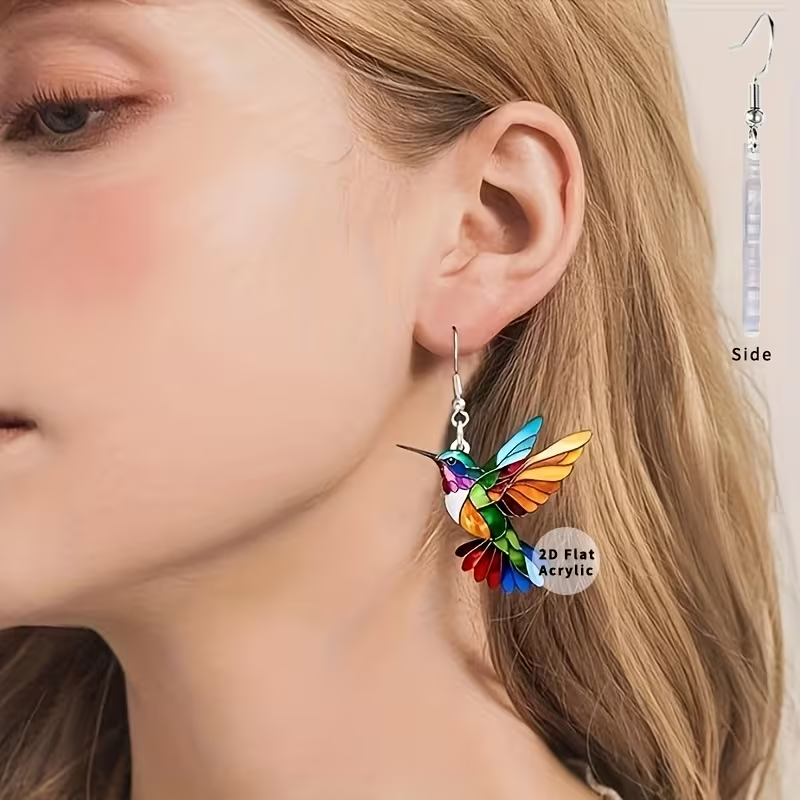 NEW Bohemian Hummingbird Earrings Cute Bird Earrings  ( 4 EARRINGS )3