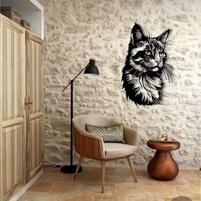 NEW Metal Cat Silhouette Wall Hanging6