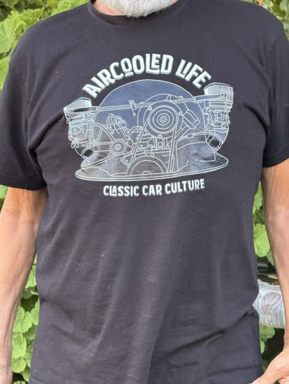 NEW VOLKSWAGEN "AIR COOLED LIFE"  T-SHIRT2