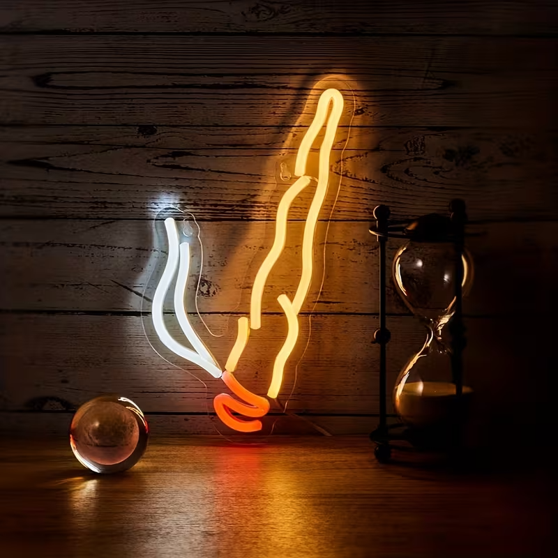 NEW  Smoke Shape LED Neon Light6