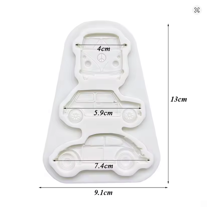 NEW Car Silicone Mold Chocolate Cookies Baking Tool1