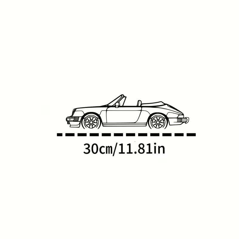 NEW 911 Convertible Vintage METAL Silhouette1
