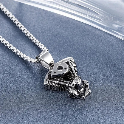 NEW Shovelhead  Harley Motorcycles Stainless Steel  Engine Pendant Necklace1