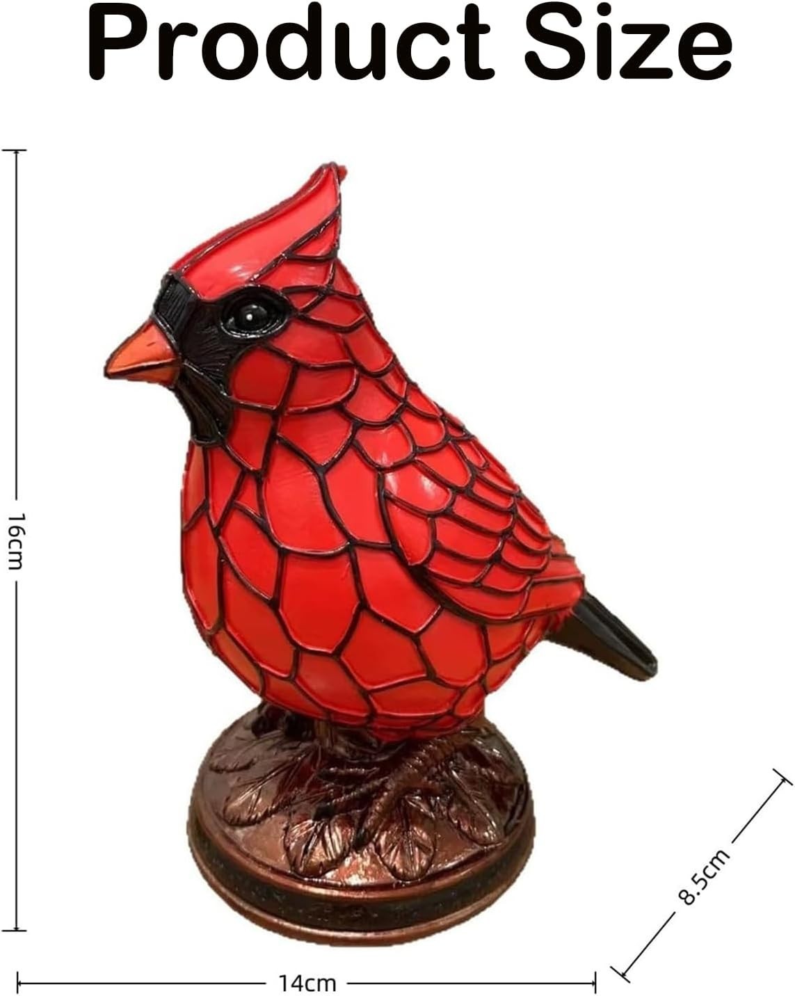 NEW Cardinal Lamp, Red Bird Night Light, Handmade Resin Table Lamp 1