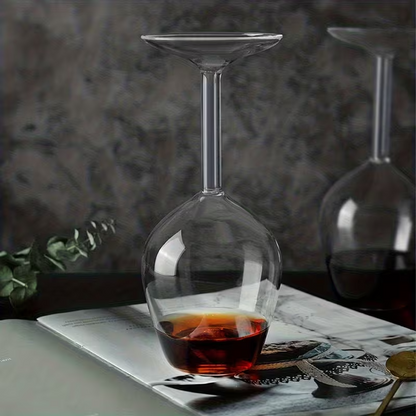 NEW Inverted Wine Glass, Unique Shape And Eye-Catching Design2