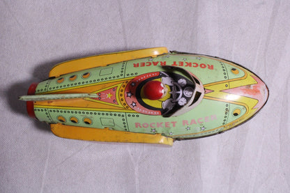 Vintage Schylling Rocket Racer  Friction Drive Tin Toy "Rocket Racer"5