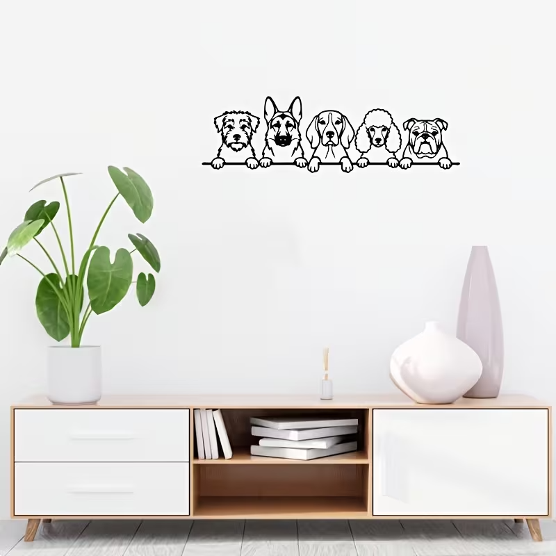 NEW Metal Dog Sign · Terrier, German Shepherd, Poodle, Beagle, and Bulldog4