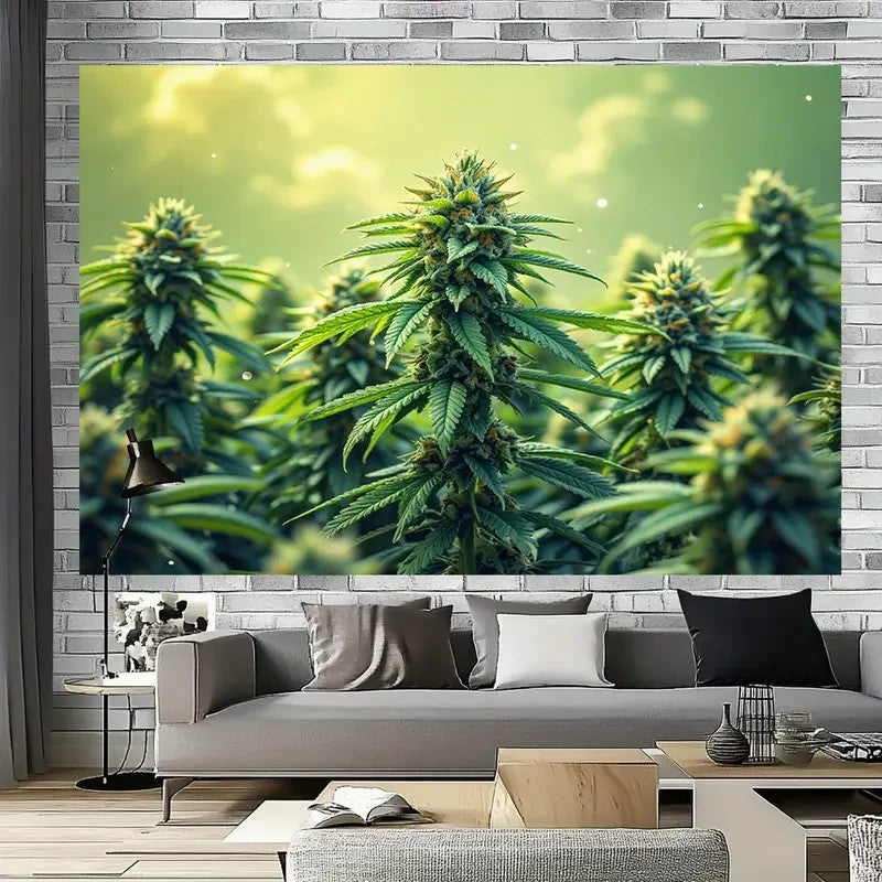 NEW 420 Vibrant Cannabis-Themed Wall Tapestry5